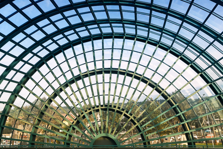architectural detail of the structure of the airport of Pescaraのeditorial素材