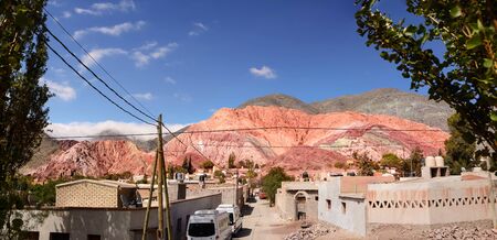 Hill of seven colours in Purmamarca (Argentina)の写真素材