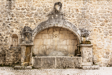 Fountain of Scanno (Italy)の写真素材