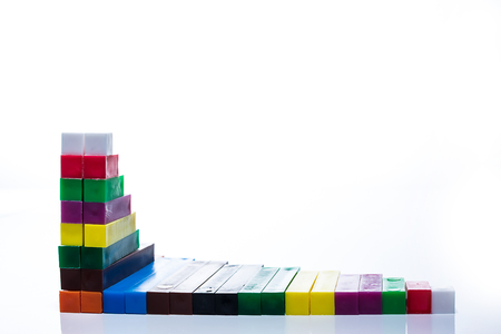 Counting sticks ordered to form a descending bar chart