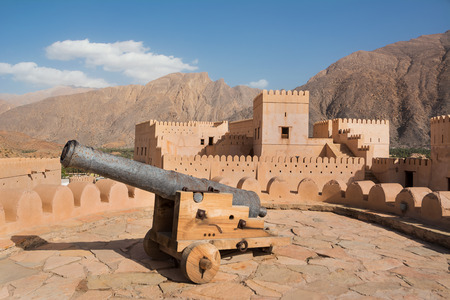 Cannon in Nakhal fort (Oman)のeditorial素材