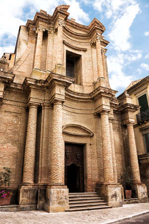 Church of the Annunciation of the Lord in Penne, a small town in the province of Pescara in Abruzzoの写真素材