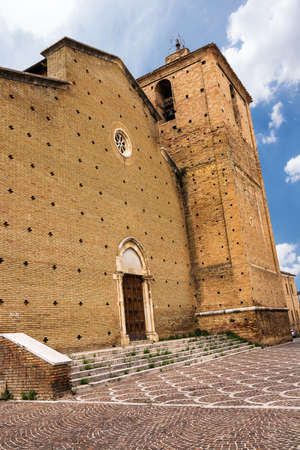 Cathedral of Penne, a small town in the province of Pescara in Abruzzoの写真素材
