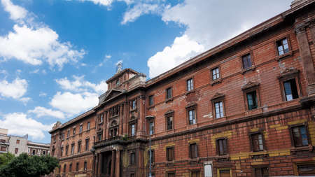 Palazzo degli Uffici (office building) now called Archytas Palace, historic palace of the 700 in Taranto, Puglia, Italyのeditorial素材