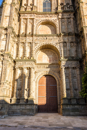 Entrance portal to the cathedral of Plasencia (Spain)
