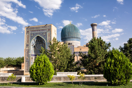 Gur Emir Mausoleum Complex in Samarkandの写真素材