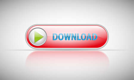 Red download web buttonのイラスト素材