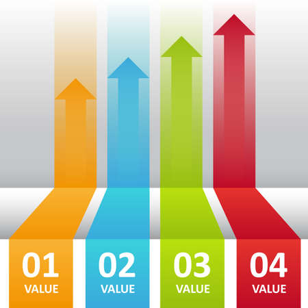 Business speps diagram for layount, number options, diagrams.のイラスト素材