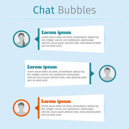 Simple chat bubblesのイラスト素材