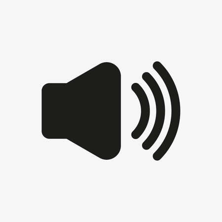 Vector icon of a speaker with sound wavesのイラスト素材