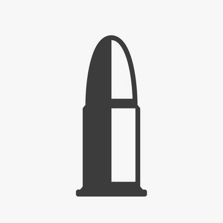 Bullet icon with shadow on white background.のイラスト素材