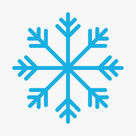 Vector icon of snowflake. Christmas winter theme.のイラスト素材