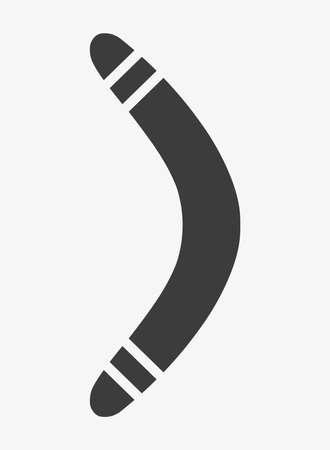Vector icon of Boomerang on white background.のイラスト素材