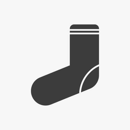Sock vector icon isolated on white backgroundのイラスト素材