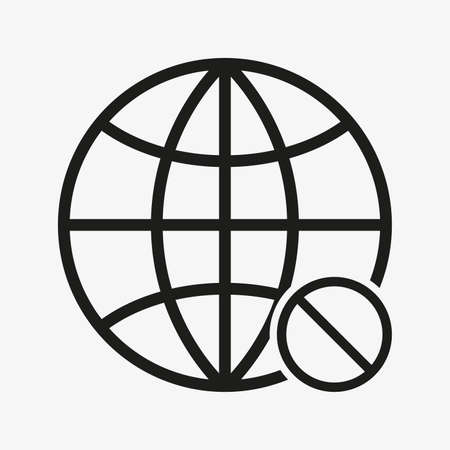 No internet connection icon. No signal sign.のイラスト素材