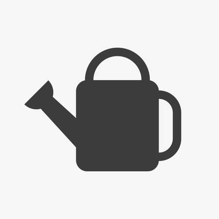 Watering can vector icon isolated on white backgound. Gardening symbol.のイラスト素材