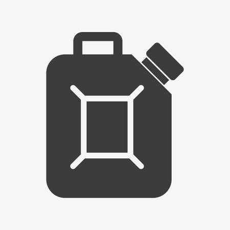 Jerrycan vector icon isolated on white backgroundのイラスト素材