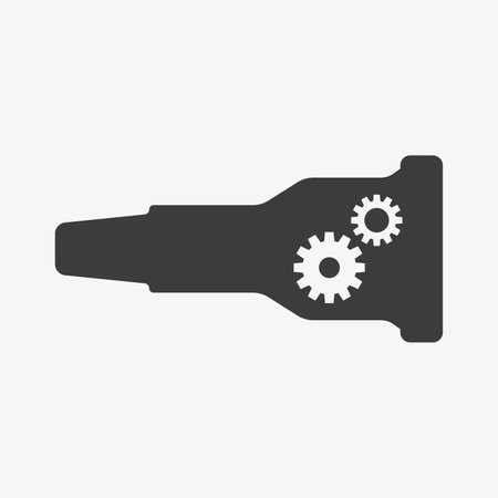 Gearbox, gear shift, car transmission vector iconのイラスト素材