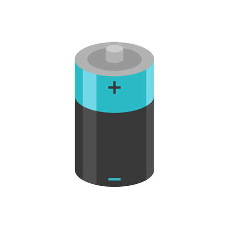 Battery vector icon isolated on white backgroundのイラスト素材