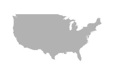 Vector map of the United States of Americaのイラスト素材