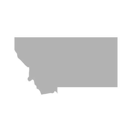 Montana map vector icon on white backgroundのイラスト素材