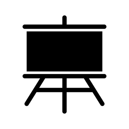 Blackboard vector icon isolated on white background.のイラスト素材