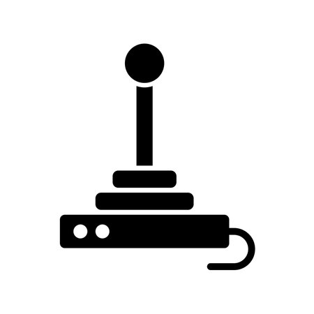 Joystick vector icon isolated on white background.のイラスト素材