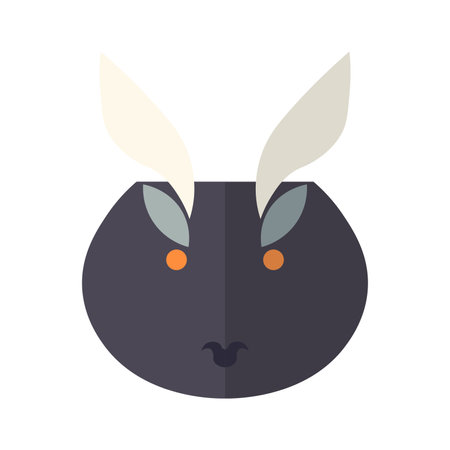 Abstract vector animal icon isolated on white backgroundのイラスト素材