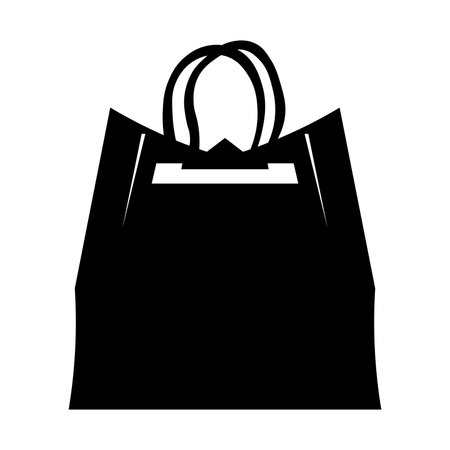 Bag vector black icon isolated on white backgroundのイラスト素材