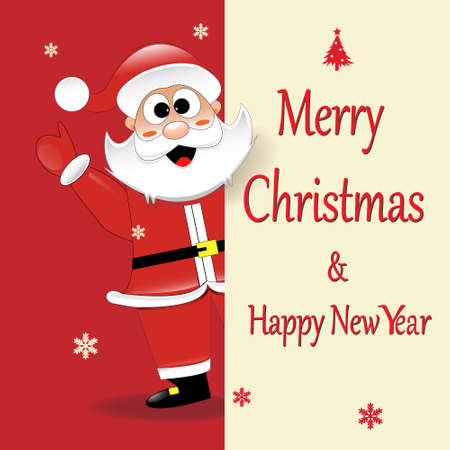 Winter christmas composition in paper cut style.Merry Christmas. Vector illustration.のイラスト素材