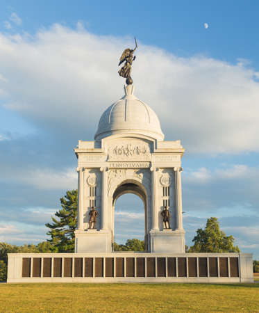 Pennsylvania Monument at Gettysburgの写真素材