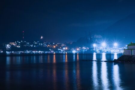 cold night at the end of 2019の写真素材