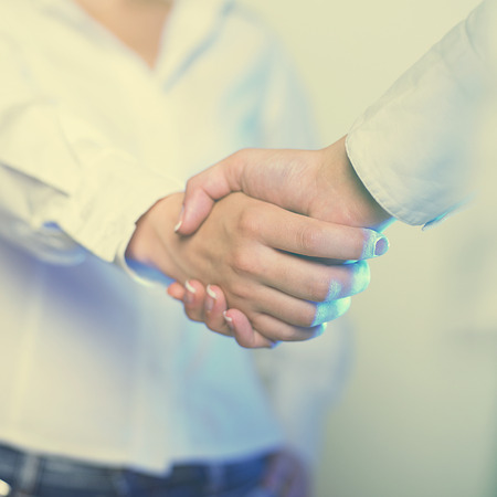 Two hands in Handshake - Business Handshakingの写真素材