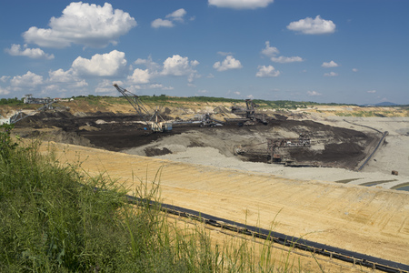 Big Machin - Coal Mining Mine Excavator. Kolubara, Lazarevac, Serbiaの写真素材