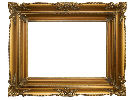 Old Picture Frame Isolated On White Background, Design Element, Photograph, Paintings, Photographyの写真素材