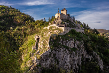 UÅ¾ice Fortress, the renovated remains of an old town on a rocky ridge, is today a public tourist...
