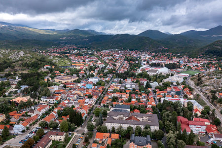 Panorama of Cetinje,  former royal capital city of Montenegro