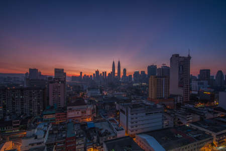 Morning view Kuala Lumpur, Malaysiaのeditorial素材