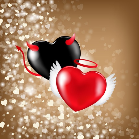 Valentines Background With Hearts, Vector Illustration
のイラスト素材