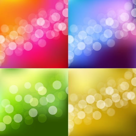 4 Color Lights Background With Bokeh Illustration
のイラスト素材
