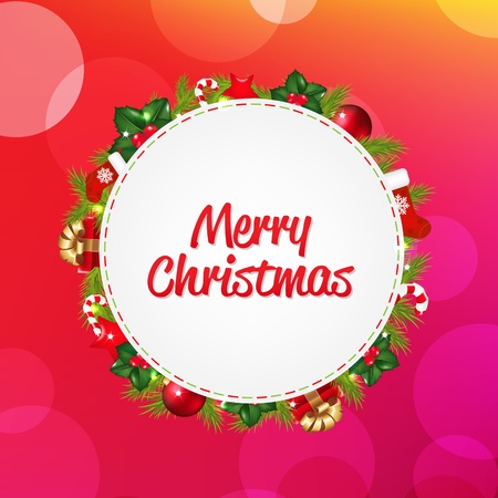 Blank Gift Tag With Pink Bokeh Background, With Gradient Meshonのイラスト素材