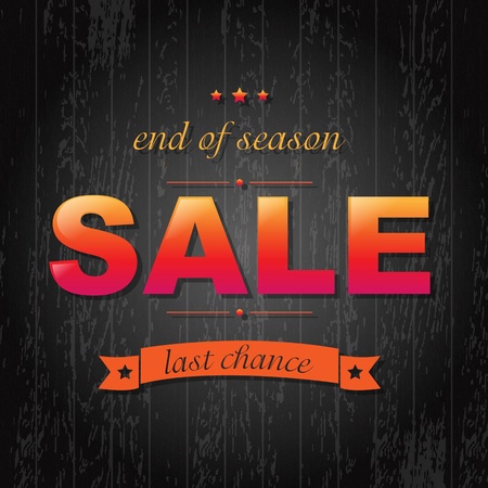 Color Sale Poster With Text, Vector Illustrationのイラスト素材