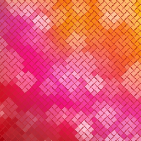 Mosaic Pink Background, Vector Illustrationのイラスト素材