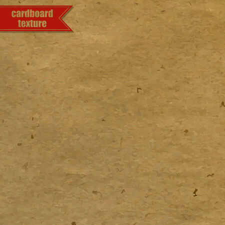 Cardboard Texture With Red Ribbon, Vector Illustration のイラスト素材