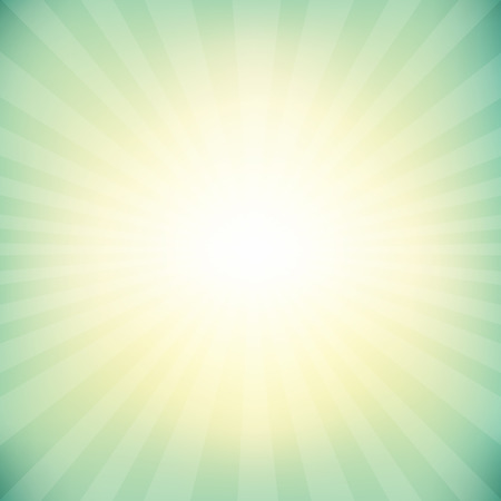 Vintage Sunburst Background With Bokeh, With Gradient Mesh, Vector Illustrationのイラスト素材