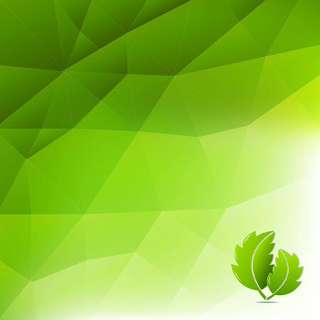 Abstract Green Eco Background, With Gradient Mesh, Vector Illustrationのイラスト素材