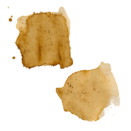 Coffee Stains Collection, Vector Illustrationのイラスト素材