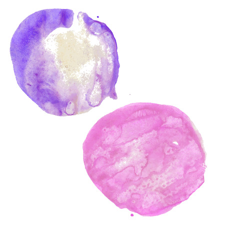 Pastel Blots Set, Vector Illustrationのイラスト素材