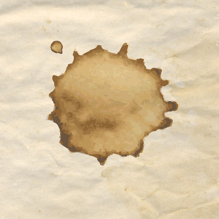 Vintage Paper With Coffee, Vector Illustrationのイラスト素材