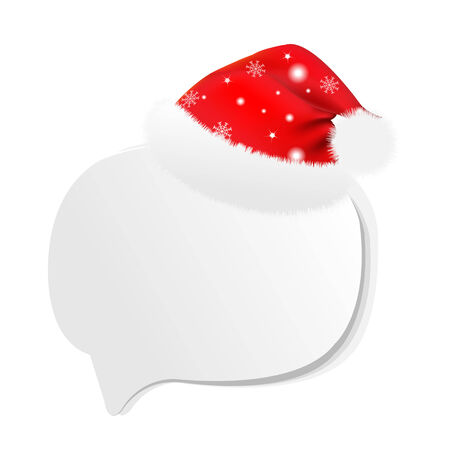 Xmas Sale Speech Bubble With Gradient Mesh, Vector Illustrationのイラスト素材